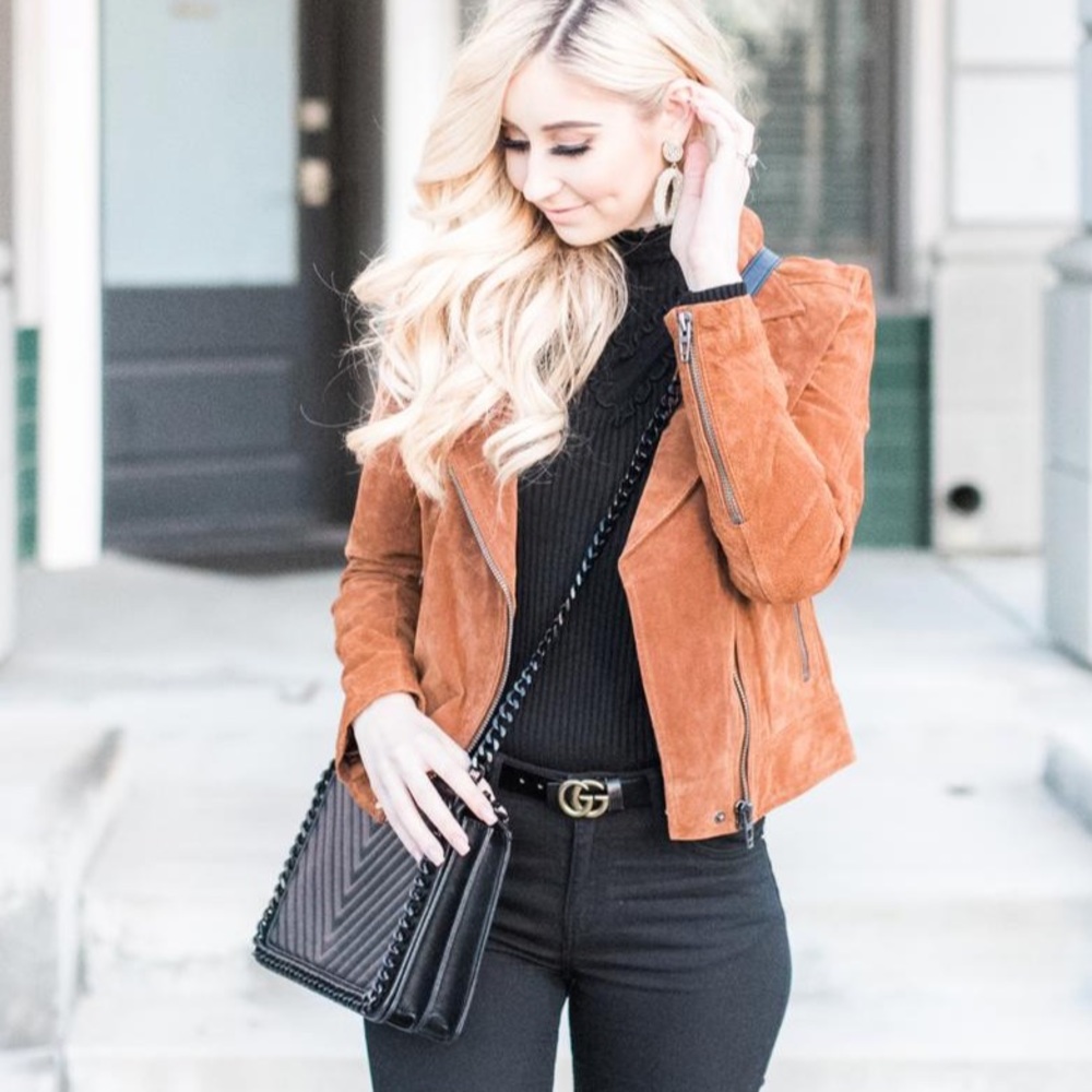 Blank NYC Suede Moto Jacket